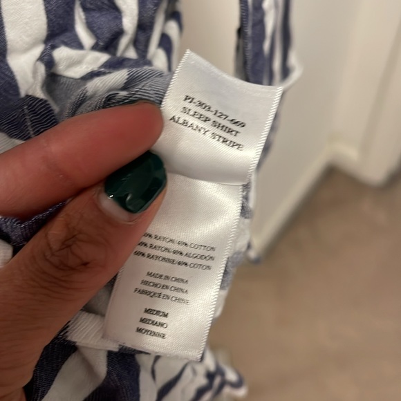 Rails stripped button down sleep shirt - Picture 7 of 8